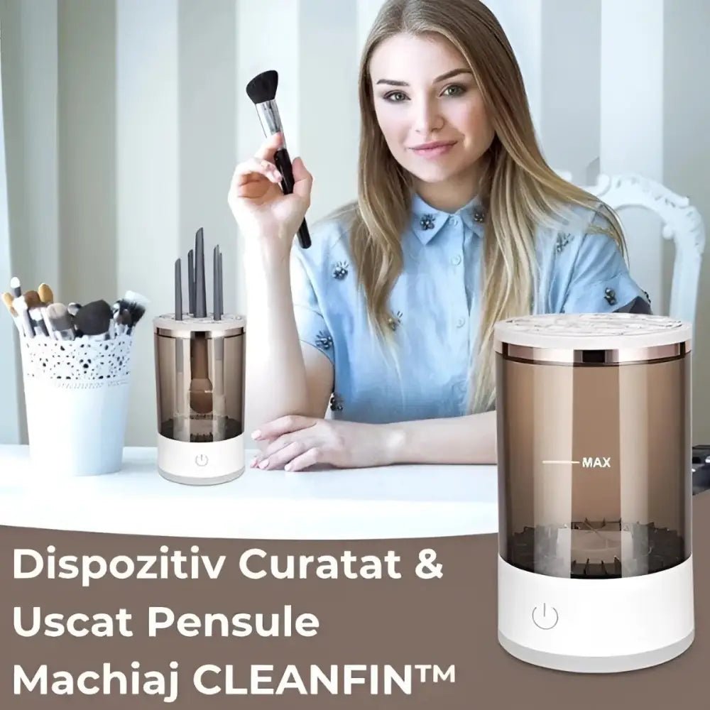 Dispozitiv Curatat & Uscat Pensule Machiaj CLEANFIN™