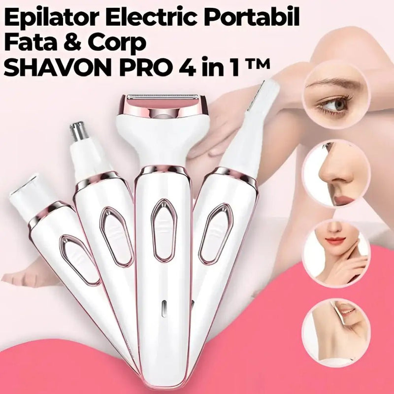 Epilator Portabil Fata & Corp SHAVON 4 in 1™