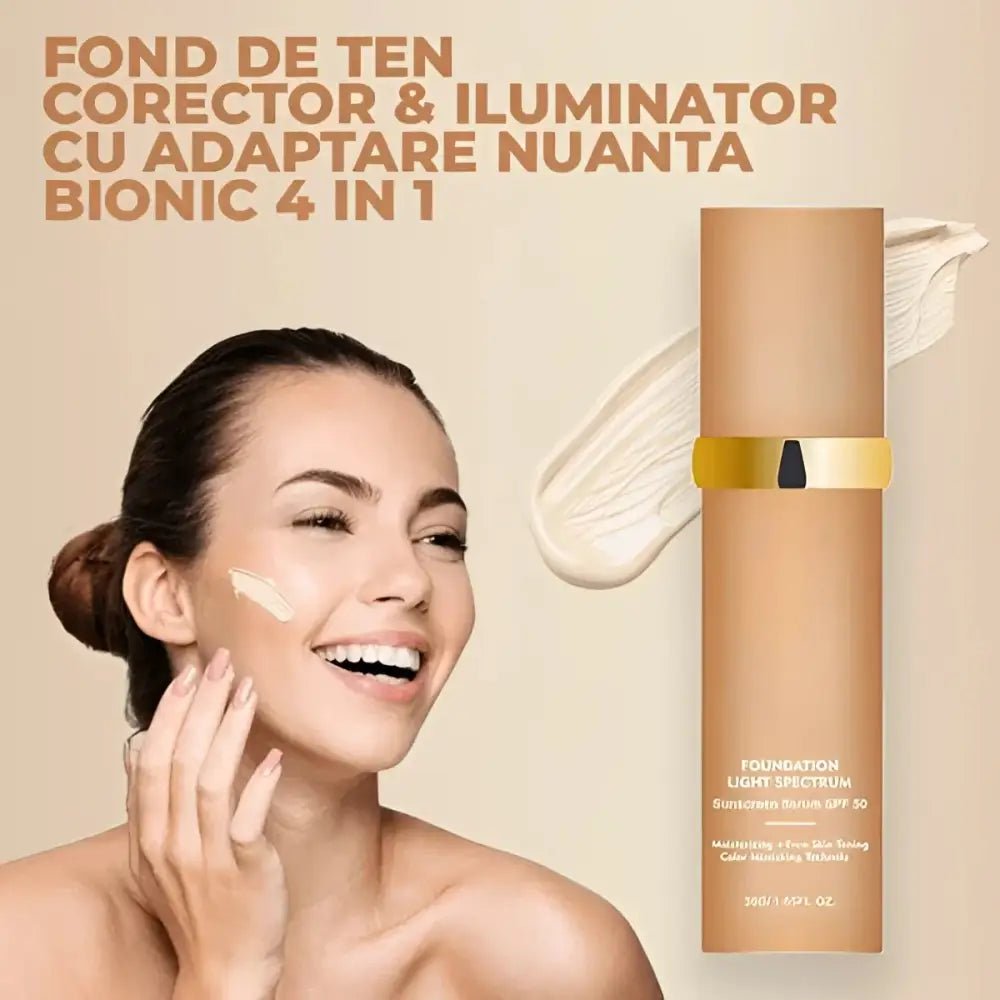 Fond de Ten Corector & Iluminator cu Adaptare Bionic 4 in 1