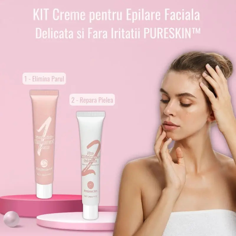 KIT Creme pentru Epilare Faciala Delicata si Iritatii PURESKIN™