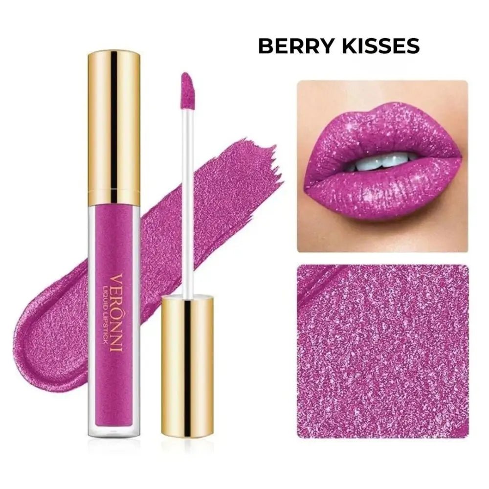 Luciu de Buze Rezistent la Transfer Glitter Kiss - Berry Kisses