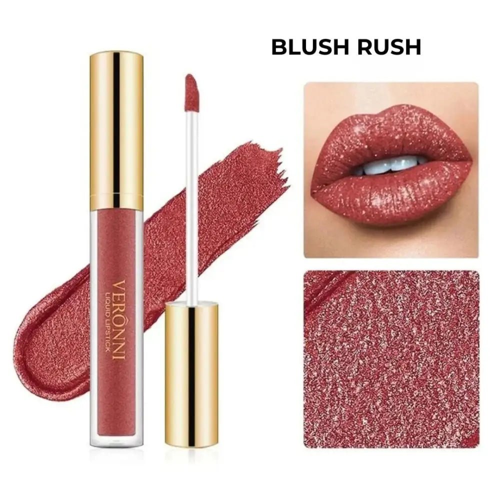 Luciu de Buze Rezistent la Transfer Glitter Kiss - Blush Rush