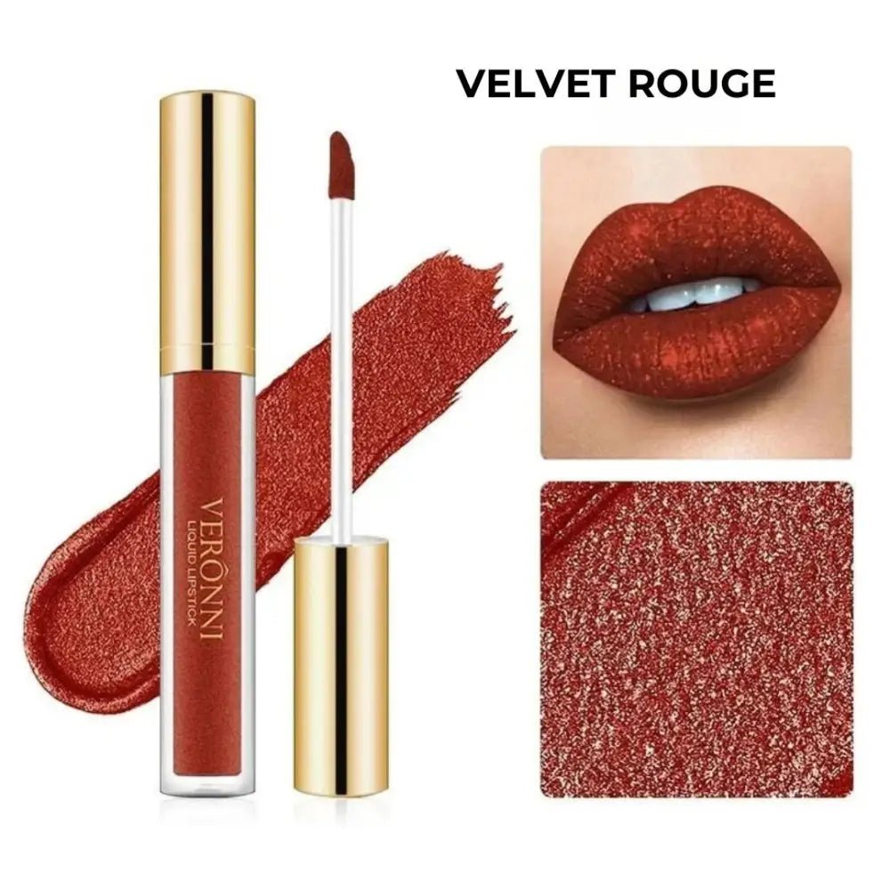 Luciu de Buze Rezistent la Transfer Glitter Kiss - Velvet Rouge