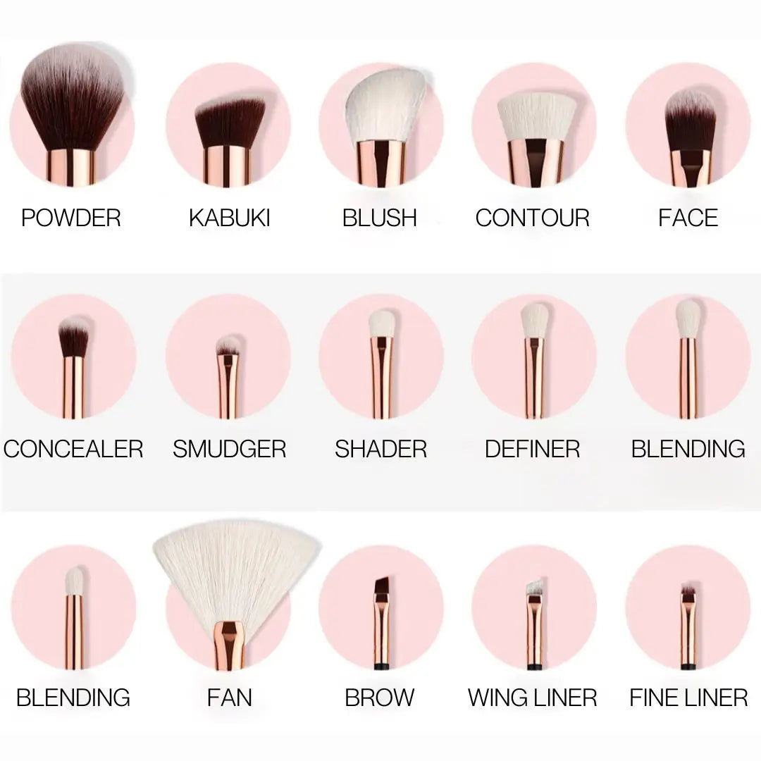 Set 15 Pensule Brown Gold PANDERA ®