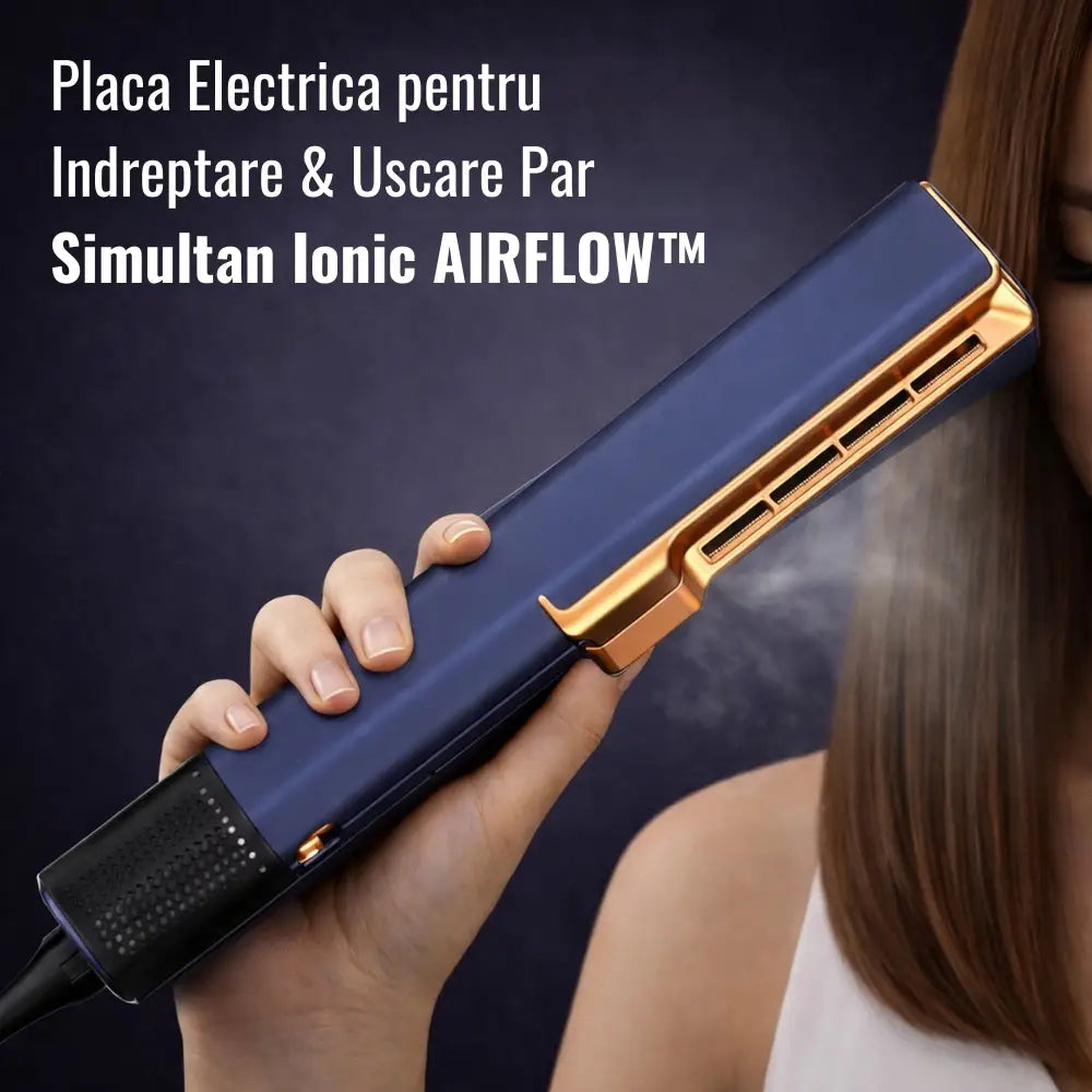 Placa pentru Indreptare & Uscare Par Simultan Ionic AIRFLOW™