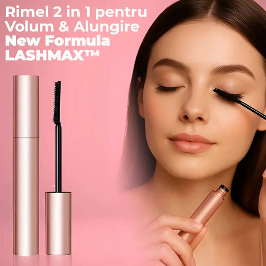 Rimel 2 in 1 pentru Volum & Alungire New Formula 5D LASHMAX™