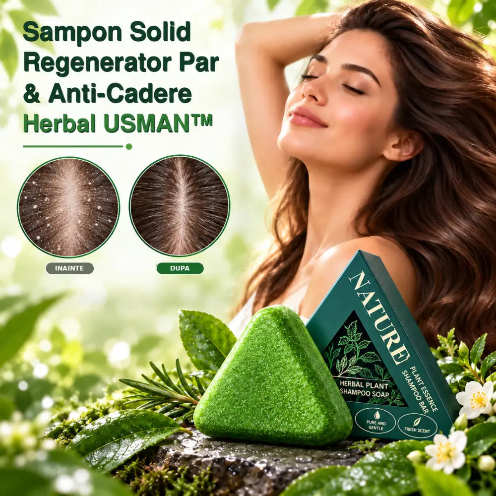Sampon Solid Regenerator Par & Anti-Cadere Herbal USMAN™