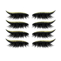 Set 4 Perechi de Gene cu Eyeliner si Glitter Maxi Lash - AURIU