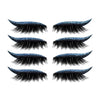 Set 4 Perechi de Gene cu Eyeliner si Glitter Maxi Lash - ALBASTRU