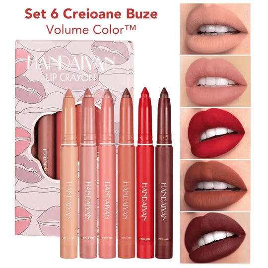 Set 6 Creioane Buze Volume