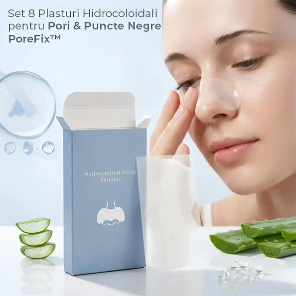 Set 8 Plasturi Hidrocoloidali pentru Pori & Puncte Negre PoreFix™