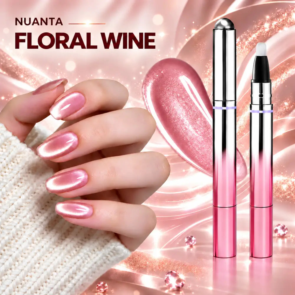 Stilou OJA Semipermanenta 7 in 1 Magnetic NAILUXE™ - FLORAL WINE