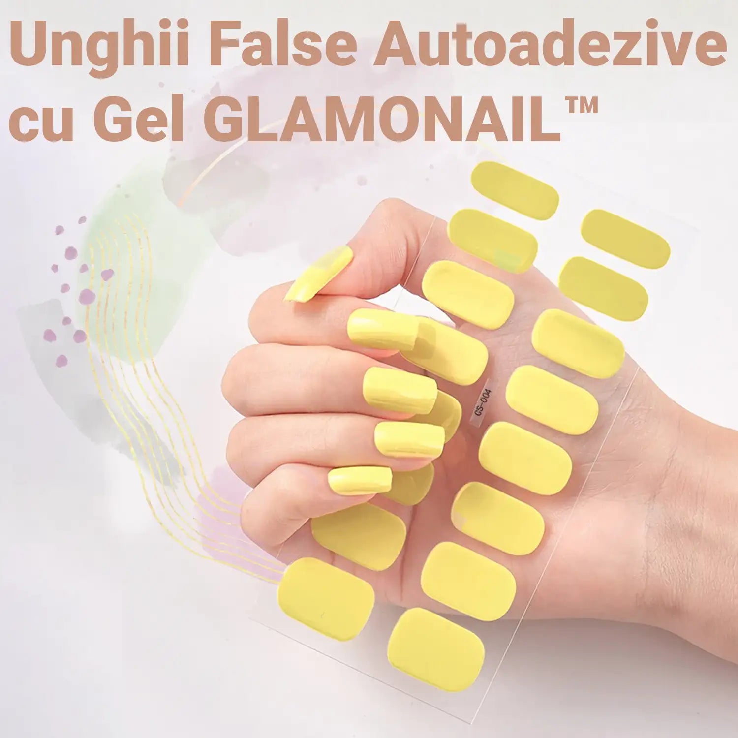 Unghii False Autoadezive cu Gel GLAMONAIL™