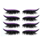 Set 4 Perechi de Gene cu Eyeliner si Glitter reutilizabile Maxi Lash