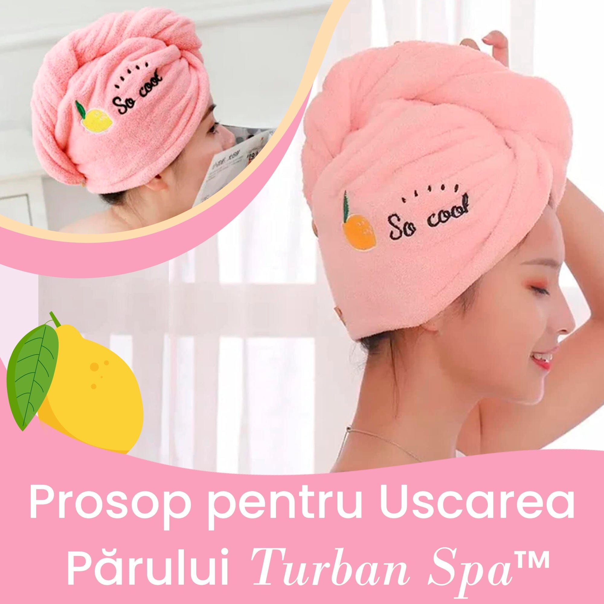 Prosop pentru Uscarea Parului Turban SPA™