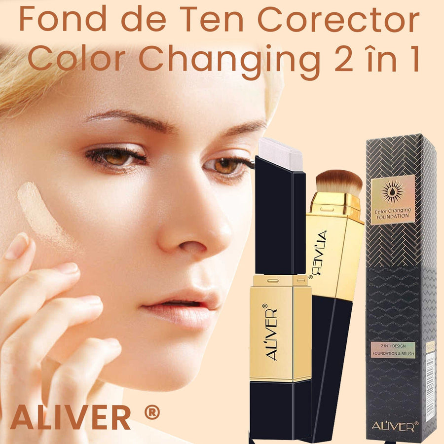 Fond de Ten Corector Color Changing 2 in 1 ALIVER ®