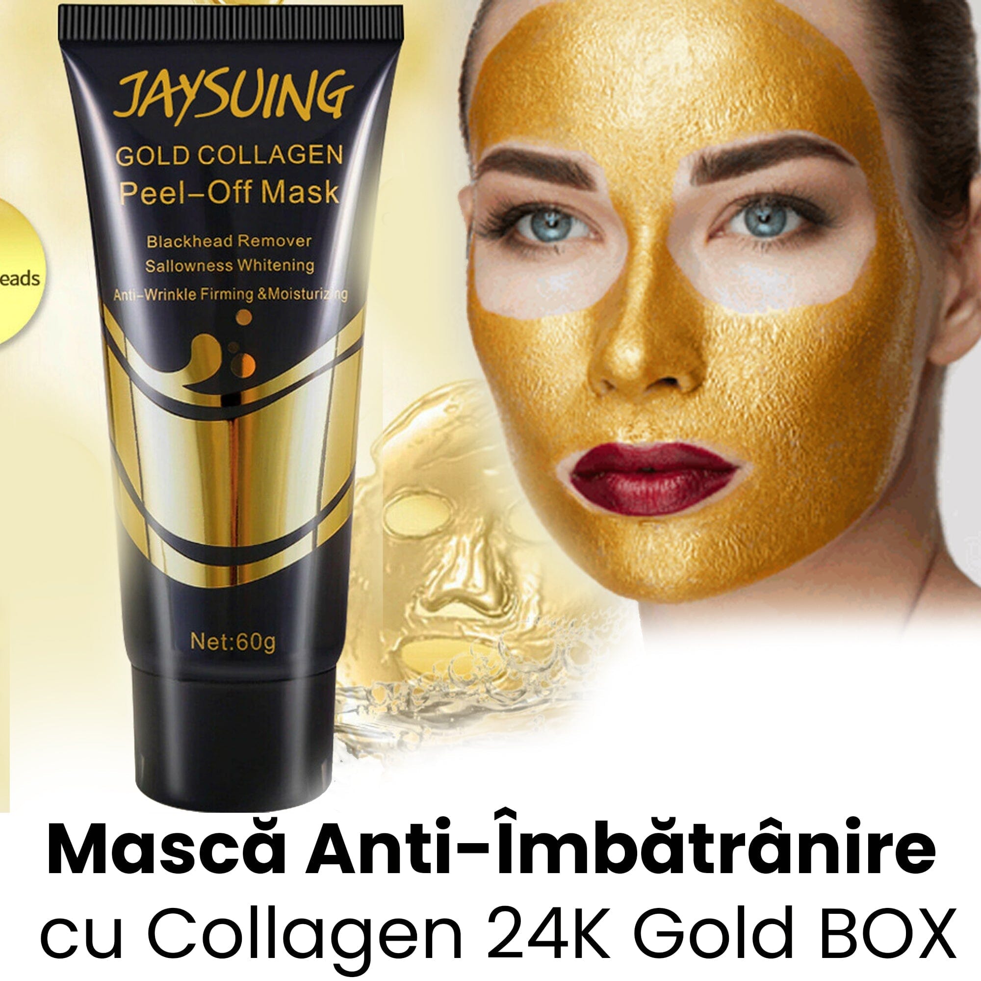 Masca Anti-Imbatranire cu Collagen 24K Gold BOX