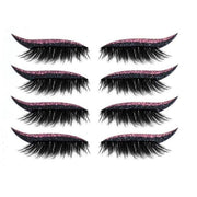 Set 4 Perechi de Gene cu Eyeliner si Glitter reutilizabile Maxi Lash