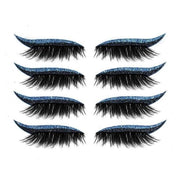 Set 4 Perechi de Gene cu Eyeliner si Glitter reutilizabile Maxi Lash