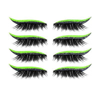 Set 4 Perechi de Gene cu Eyeliner si Glitter reutilizabile Maxi Lash