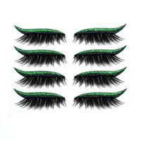 Set 4 Perechi de Gene cu Eyeliner si Glitter reutilizabile Maxi Lash