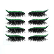 Set 4 Perechi de Gene cu Eyeliner si Glitter reutilizabile Maxi Lash