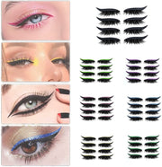 Set 4 Perechi de Gene cu Eyeliner si Glitter reutilizabile Maxi Lash