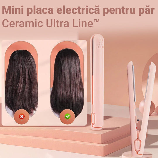 Mini Placa Electrica pentru Par Ceramic Ultra Line™