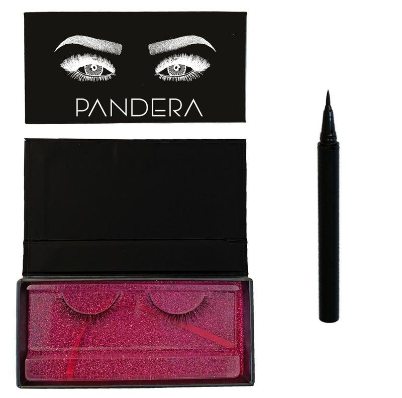 Set Eyeliner Adeziv si Gene False PANDERA