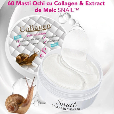 60 Masti Ochi cu Collagen & Extract de Melc SNAIL™